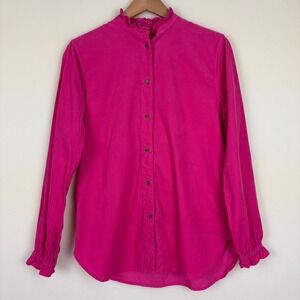 J.Crew Women's Button Up Top‎ SZ 2/XS Pink